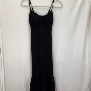 Black midi dress from no